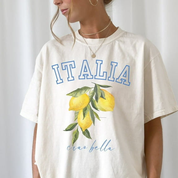 DOPASHIRT Italy Trip Italia Shirt, Italian Travel Tshirt, Girls Trip Airplane Shirts, Ciao Bella Tshirt, Vacation Souvenir Tee, Italia Lemon Shirt Unisex S-5XL Hot Trending Shirt