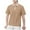 Mens T Shirts Khaki, variant on Golf Shirts for Men with Zipper Collared Short Sleeve Tees Tops Mens Casual Color Block Pullover Stretchy Slim Athletic Workout Tshirts Shirt