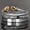 Silver B, variant on 3-piece set of men's 316L stainless steel fist bracelet Roman numeral bracelet hip-hop accessories,Silver B