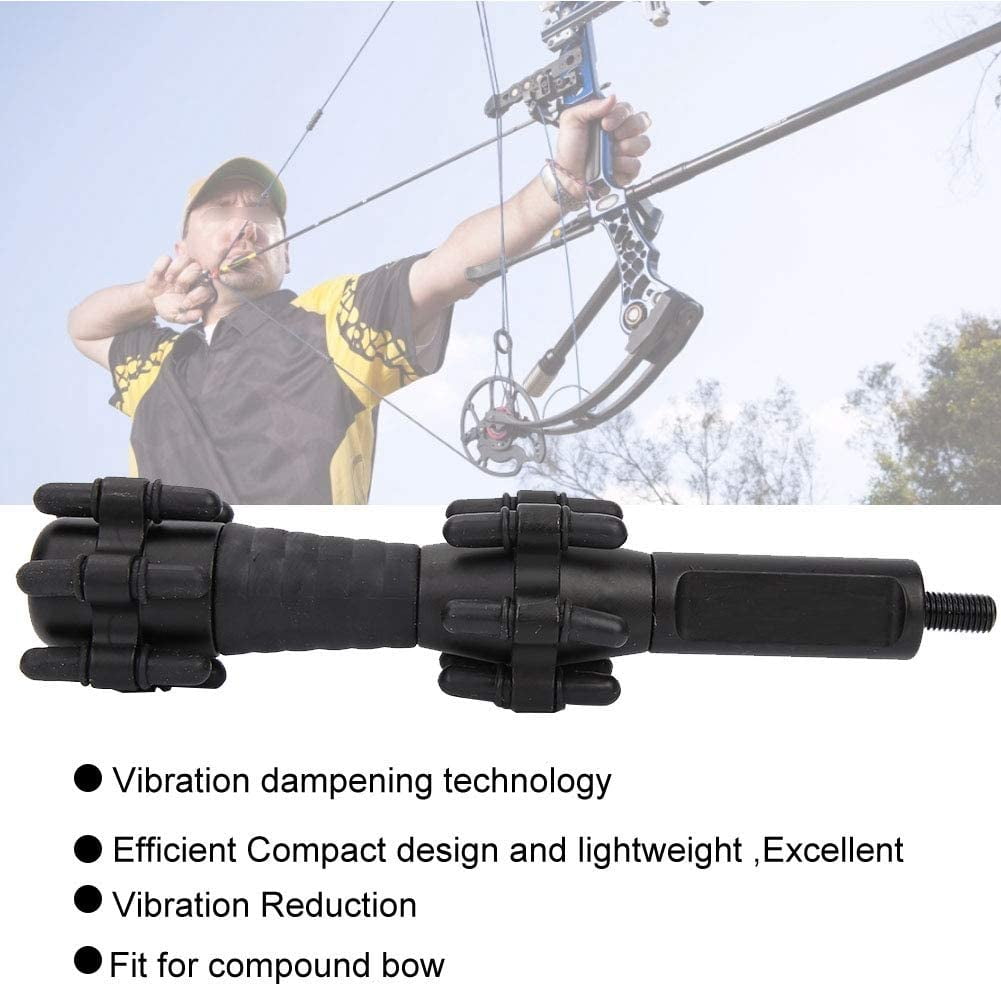 Hunting Archery Compound Bow Stabilizer Bar Vibration Dampening Shock Absorber 