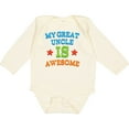 thumbnail image 3 of Inktastic My Great Uncle is Awesome Boys or Girls Long Sleeve Baby Bodysuit, 3 of 5