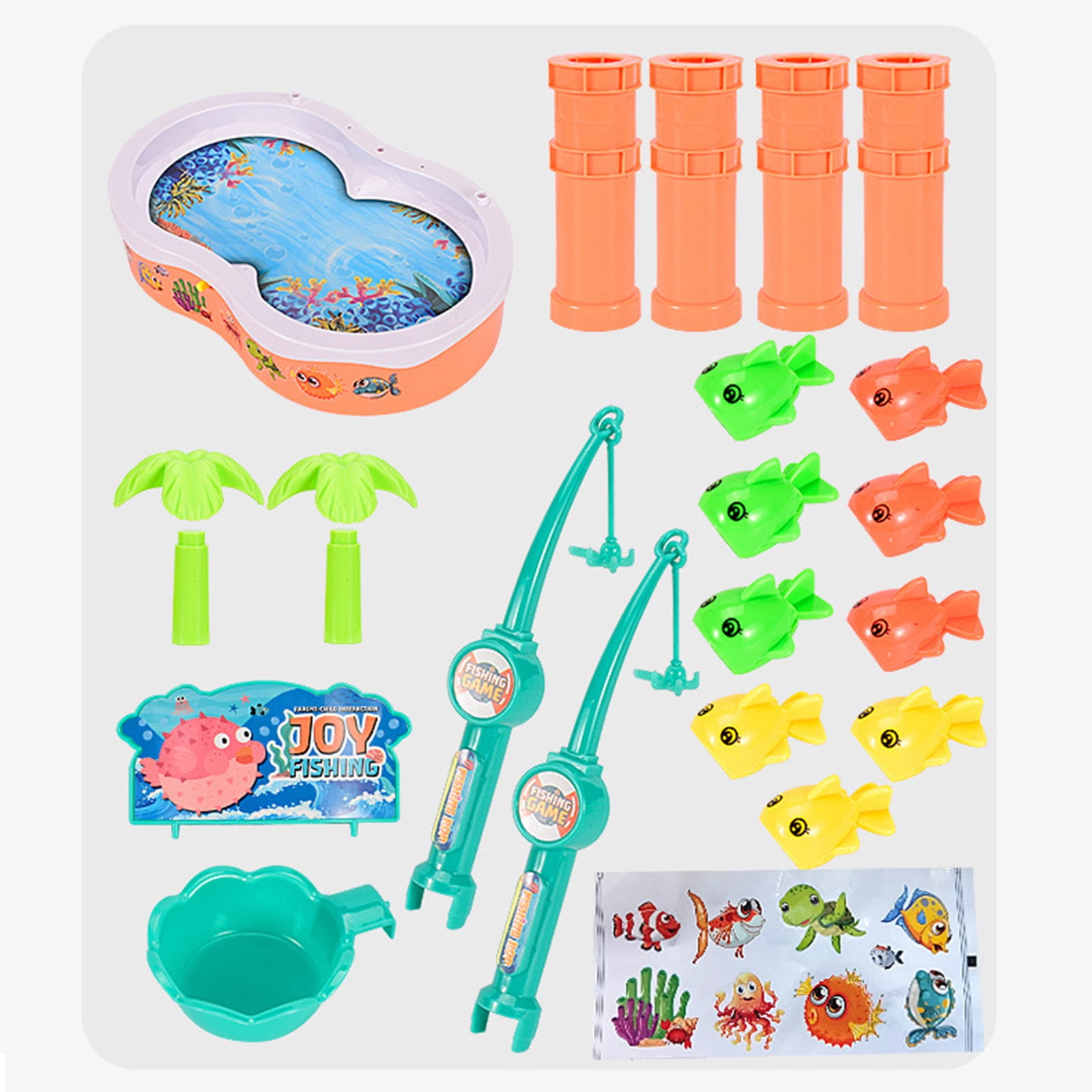 Water Table for Toddlers 3-5 Outdoor Toys for Kids Ages 4-8 3-Tier Kids Sand Water Tables with Fishing Game Set Activity Sensory Table Summer Gift Beach Outside Toys for Toddler Boys