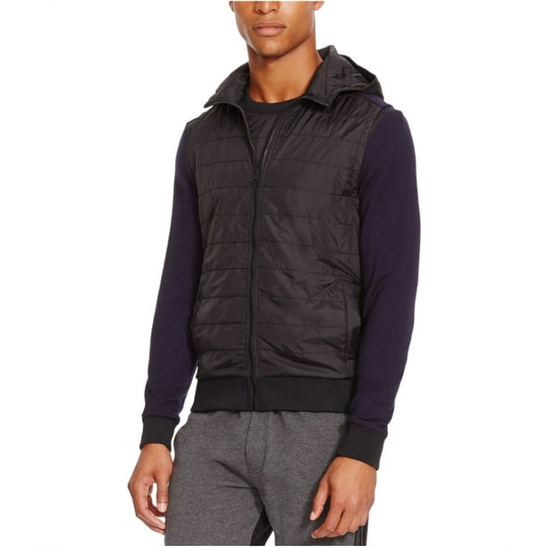 Chaleco con capucha Kenneth Cole para hombre azul grande
