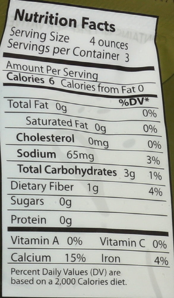 Kelp noodles nutrition