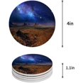 thumbnail image 1 of FMSHPON Galaxy Design Starry Sky Set of 6 Round Coaster for Drinks, Absorbent Ceramic Stone Coasters Cup Mat with Cork Base for Home Kitchen Room Coffee Table Bar Decor, 1 of 6