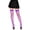 Neon Purple, variant on Womens Nylon Fishnet Thigh Highs, Black, One Size