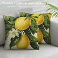 thumbnail image 3 of Qinduosi Lemon Summer Fruit Outdoor Style Pillow Cover Home Decorative Throw Pillow Case Square Cushion Covers (Summer Lemon) White, 3 of 5