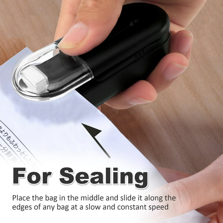 Mini Bag Sealer Chip Bag Sealer with Cutter and Magnet Handheld