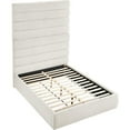 thumbnail image 5 of Meridian Furniture Adam Cream Linen Textured Fabric Queen Bed, 5 of 9