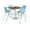 River Cherry, Sky Blue, variant on KFI Studios Mode Square 3' Bistro Table Set, River Cherry, 4 Sky Blue KOOL Barstools