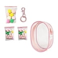 thumbnail image 4 of Bolsa Transparente Para Exhibir Figuras, Bolsa De Almacenamiento Portátil Para Mini Mu?ecas, Para Mini Mu?ecas, Color Rosa Melocotón, 4 of 7