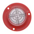 thumbnail image 3 of Uxcell High Precision Horizontal Bubble Level Round Bull's-Eye Level Measuring Layout Tools for RV TV Picture Red White 49x16.5mm, 3 of 7