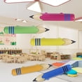 thumbnail image 2 of Billuyoard Juego de 5 lápices divertidos para fiesta de regreso a clases, crayones, globos, grandes accesorios para la vuelta a clases, Decoración del hogar, 2 of 6