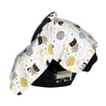 thumbnail image 3 of Daiia Cute Cat Pattern Car Seat Cover for Babies, Mom Nursing Covers Breastfeeding Scarf, Multi Use Infant Carseat Canopy for Newborn Carrier/Stroller, 3 of 9