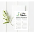 thumbnail image 3 of Inkdotpot Baby Shower Game Set Of 50 BabyAlphabetABCGame Dinosaur Jungle Animals Party Supplies, 3 of 6
