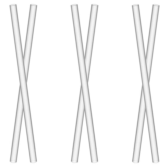 6 Pcs 6-pack Tumbler Juice Straws Drinking Sucking  Accessories for Bar Novelty Items Straws Replacement Travel