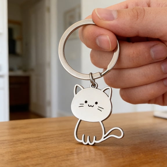 Cat Keychains Funny Kitty Bag Charm for Women Cute Pet Keychains for Women Gift for Pet Lovers