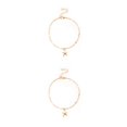 thumbnail image 2 of Tobillera Minnieouse de cadena Ajustable Aleación de Oro y plata Estrella de mar 2piezas, 2 of 6