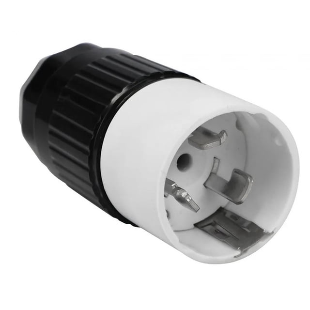 Conector del generador,Conector Generador 50 Amp Macho 125V 250V,Conector de cable de alimentación del generador 50A Remolque RV,Enchufe de bloqueo giratorio 3 polos 4 cables con conexión a