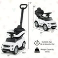 thumbnail image 3 of Costway Kids Ride on Push Car with Horn & Start-up Sound Under-seat Storage Push Handle, 3 of 10