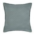 thumbnail image 2 of 26" x 26" Basketweave Jadeite Solid Gray Cotton Euro Sham Set - Machine Washable, 2 of 5