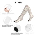 thumbnail image 5 of Lsque Rose Flowers Pattern Sport Compression Socks for Men & Women 15-20 mmHg Knee High Nurse Pregnant Running Medical and Travel Athletic, 5 of 6