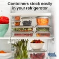 thumbnail image 5 of GoodCook 4 Pack Medium Square Food Storage Containers, Made Without BPA and Dishwasher Safe, 2.9 Cups Each, Best Used for Leftover Storage and Reheating, 5 of 13