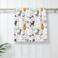 thumbnail image 5 of Salouo Colorful Poodle Dog for Ultra Absorbent and Soft Hand Towels for Bath, Hand, Face, Gym and Spa-27.5x16in, 5 of 8