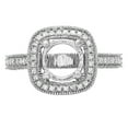 thumbnail image 3 of Dazzlingrock Collection 0.90 Carat (ctw) 10K Round White Diamond Bridal Semi Mount Engagement Ring, White Gold, Size 7, 3 of 8