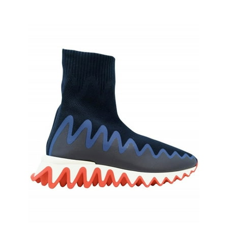 Christian Louboutin Female Sharky Sock Sneakers Blue Sizes IT 34-50 2/3