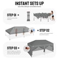 thumbnail image 5 of CROWN SHADES 10x20 Pop Up Canopy Tent Commercial Heavy Duty Tent with 6 Sidewalls Outdoor Canopies for Events Parties Gray, 5 of 9