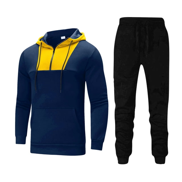 TIMIFIS Men's Tracksuits Sweatsuits for Men Sweat Track Suits 2 Piece Casual Athletic Jogging Warm Up Full Zip SetsFall