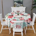 thumbnail image 2 of Pioneer Flower Floral Print Pattern Round Tablecloth 60"x60",Wrinkle Wipeable Table Cloth for Kitchen Dining Room Picnic Patio Party, 2 of 6