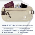 thumbnail image 2 of Venture 4th Travel Money Belt - Unisex Wallet RFID Blocking Passport Holder (Beige), 2 of 7