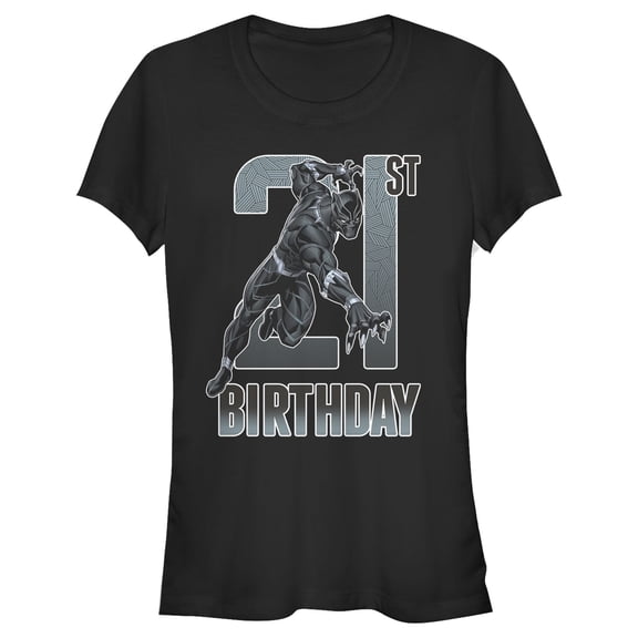Junior's Marvel Black Panther 21st Birthday Graphic T-Shirt