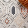 thumbnail image 6 of SAFAVIEH Marquee Blake Diamond Polyester Area Rug, Rust/Grey, 8' x 10', 6 of 8
