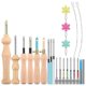 thumbnail image 1 of 23pcs Punch Needle Kit, Wooden Punch Needle Set Adjustable For Adults Beginner Embroidery, 1 of 5