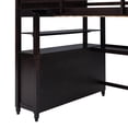 thumbnail image 6 of MODERNLUXE Full Size Loft Bed with L-Shaped Desk,Solid Wood Full Bed Frame with 6 Drawers,2 Storage Shelves,Safety Guard and Ladder,Space-Saving Bed Frame for Small Bedroom,No Noise,Espresso, 6 of 7