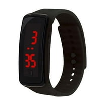 Uutvery Sports Watch LED Watch Silicone Strap Health Fitness Tracker With Step Counter Activity Monitor Comfort Band Sleep Analysis Sedentary Reminder Android iOS Compatibility