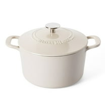 Martha Stewart Everyday Eastwick 4-Quart Linen Enamel Cast Iron Dutch Oven