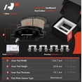 thumbnail image 3 of A-Premium 11.81 inch (300mm) Rear Drilled and Slotted Disc Brake Rotors + Ceramic Pads Kit Compatible with Select Chevrolet, Buick and Pontiac Models - Terraza, Uplander, Montana, 6-PC Set, 3 of 9