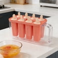 thumbnail image 4 of 8-Cavity Mold Tray - Reusable Food-Grade Silicone Ice Pop Maker with Storage Base, DIY Frozen Treats for Kids & Adults, 4 of 8