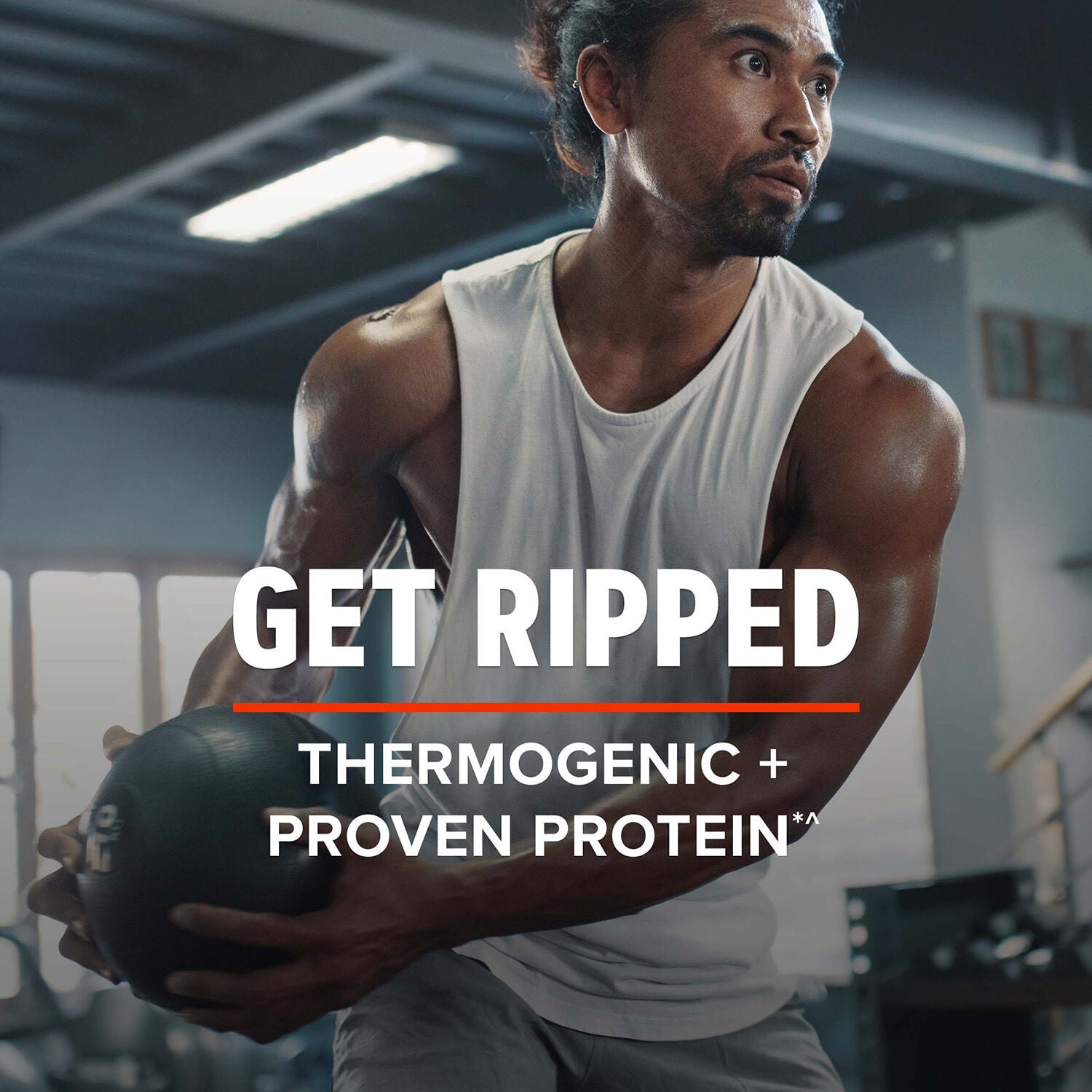 GNC AMP Wheybolic Ripped Clinically Proven Protein Powder & Thermogenic Protein Supplement, Cookies and Cream, Increases Muscle Strength & Size, Calorie Burn, Energy & Endurance, Caffeine, 40g