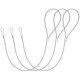 thumbnail image 3 of 3 Cables de acero inoxidable para pestillo de puerta de valla metálica o de madera, ideales para jardín o patio trasero., 3 of 8