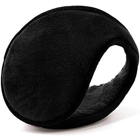 Classic Fleece Ear Muffs Headwear Collapsible Behind The Head Winter Ear Warmers for Women and Men