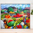 thumbnail image 1 of 5D DIY completo redondo taladro diamante pintura al aire libre escena de verano kit decoración del hogar JShteea El nuevo, 1 of 9