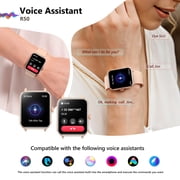 Smart Watch fits for Android and Apple iPhone, Blackview R50 IP68 Waterproof Smartwatch for Women Men , Smart Watch with Bluetooth Call(Answer/Make Calls), Pink