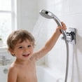 thumbnail image 3 of BotaniNest Support de Pomme de Douche Réglable Rotation 360 Mural Sans Perçage Support Flexible pour Salle de Bain pour Pulvérisateur Portatif, 3 of 4
