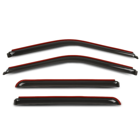 Window Vent Visor In-Channel Rain Guards Fit For Ford F150 Supercrew 2015-2025/Ford F150 Raptor SuperCrew 2017-2025