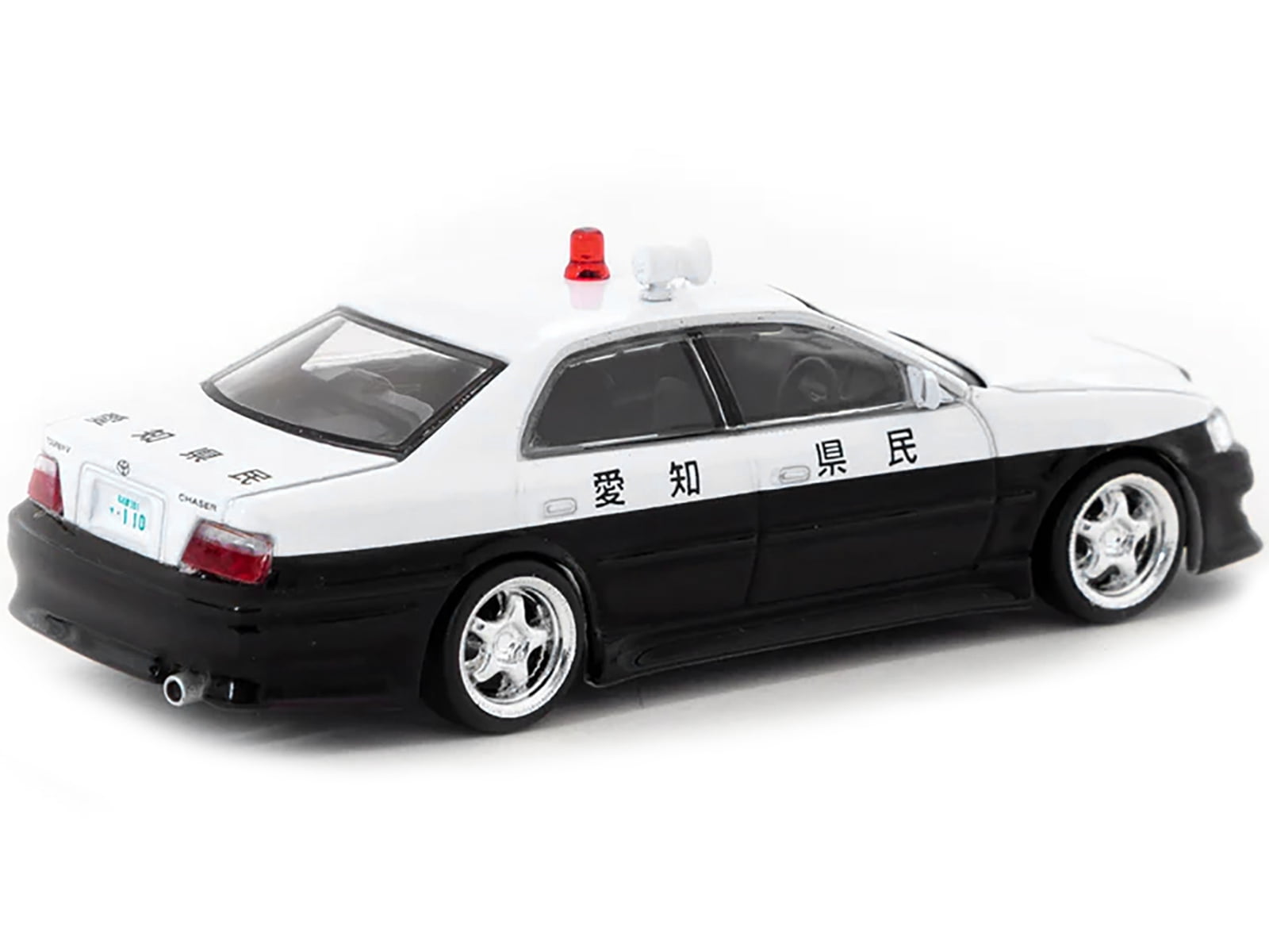 Toyota Vertex Chaser JZX100 RHD Japanese Police Black and Toyota Vertex Chaser JZX100 RHD Japanese Police Black and